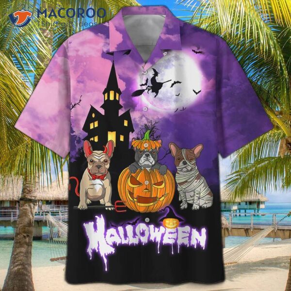 Family Pugs Dogs Pumpkin Halloween Hawaiian Shirts