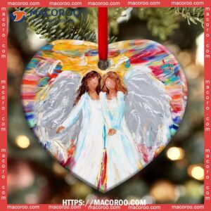 family sister angel lucky me to have a like you heart ceramic ornament best family ever ornament 2