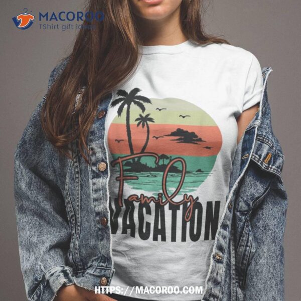 Family Vacation 2023 Beach Matching Summer Vacation Trip Shirt