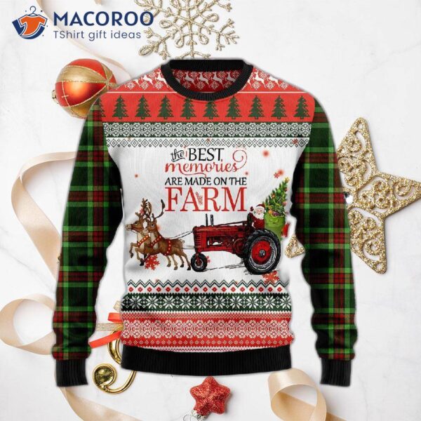 Farm Best Memories Ugly Christmas Sweater