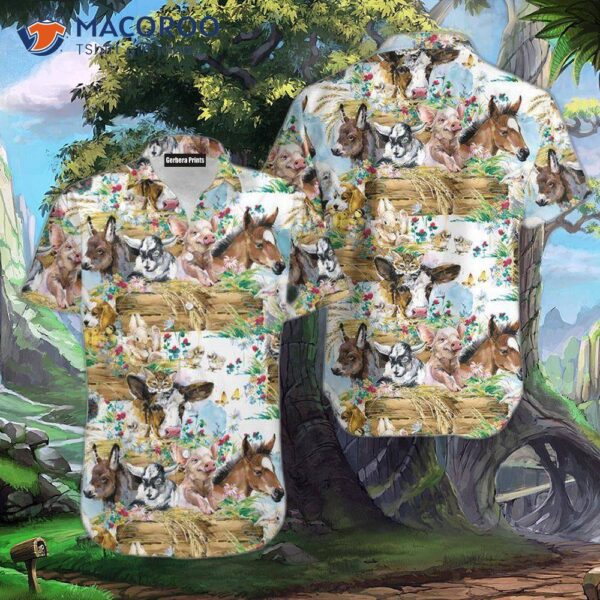 Farming Animal Hawaiian-style Shirts