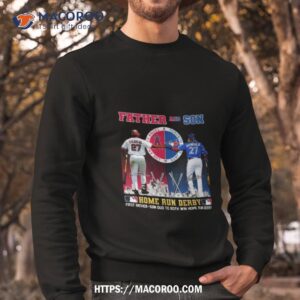 father and son los angeles angel and toronto blue jays guerrero home run derby signatures 2023 shirt sweatshirt