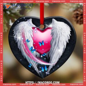 father memory i used to be his angel heart ceramic ornament personalized family ornaments 1
