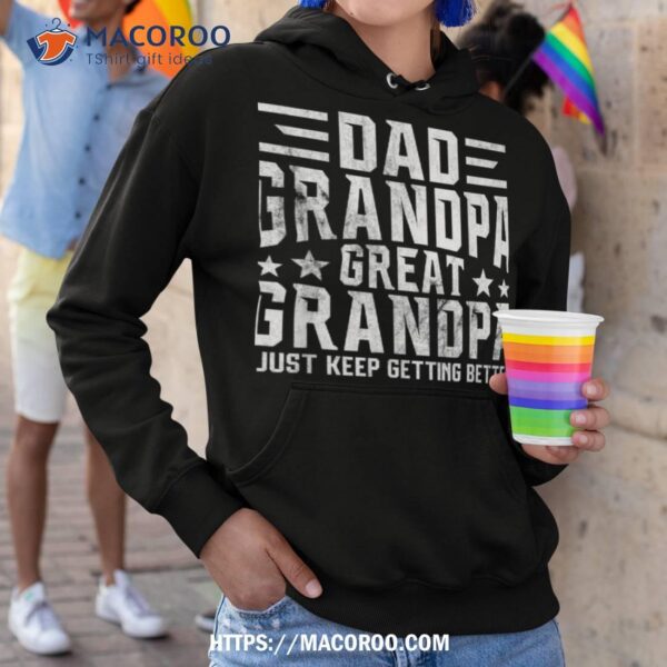 Fathers Day From Grandkids Dad Grandpa Great Grandpa Shirt