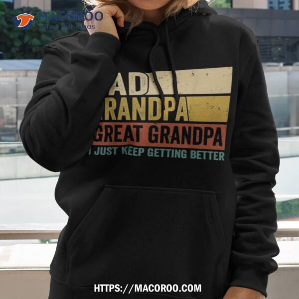 Fathers Day From Grandkids Dad Grandpa Great Grandpa Shirt