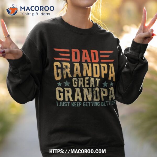 Fathers Day From Grandkids Dad Grandpa Great Grandpa Shirt