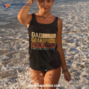 fathers day from grandkids dad grandpa great grandpa shirt tank top