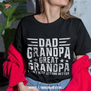 Funny Gift For Papa From Grandkids Dad Grandpa Great Grandpa Shirt