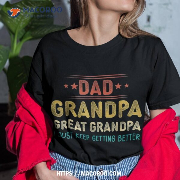 Fathers Day From Grandkids Dad Grandpa Great Grandpa Shirt