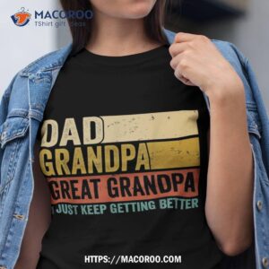 Fathers Day Gift From Grandkids Dad Grandpa Great Grandpa Shirt