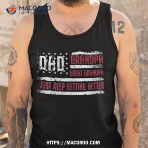 fathers day gift from grandkids dad grandpa great grand shirt tank top