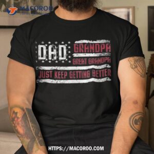 fathers day gift from grandkids dad grandpa great grand shirt tshirt