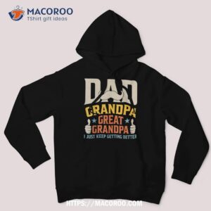 fathers day gift from grandkids dad grandpa great grandpa shirt hoodie 6