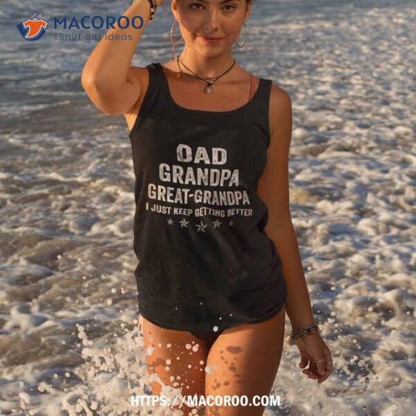 Fathers Day Gift From Grandkids Dad Grandpa Great Grandpa Shirt