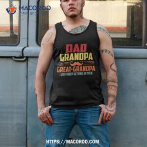 fathers day gift from grandkids dad grandpa great grandpa shirt tank top 2