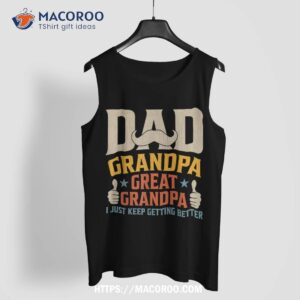 fathers day gift from grandkids dad grandpa great grandpa shirt tank top 7