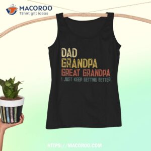 fathers day gift from grandkids dad grandpa great grandpa shirt tank top 8