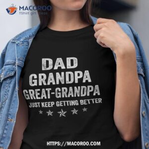 fathers day gift from grandkids dad grandpa great grandpa shirt tshirt 2