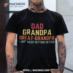 Funny Gift For Papa From Grandkids Dad Grandpa Great Grandpa Shirt