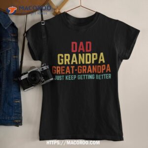 Funny Gift For Papa From Grandkids Dad Grandpa Great Grandpa Shirt