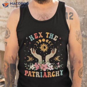 feminist witch hex the patriarchy halloween vibes shirt tank top