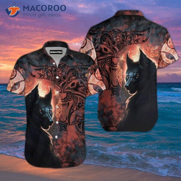 Fenrir Grunge Viking Hawaiian Shirts