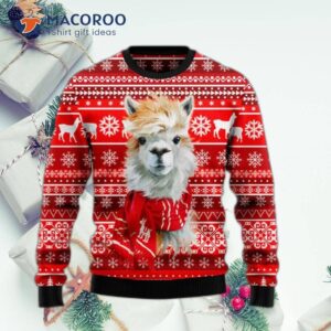 Festive Llama Christmas Ugly Sweater