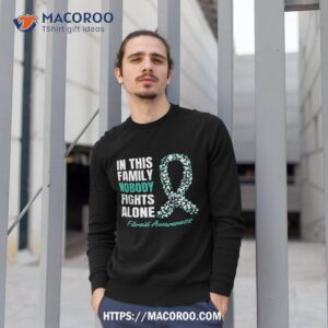 fibroid awareness teal ribbon support squad family shirt sweatshirt 1