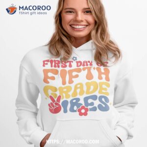 fifth grade vibes retro back to school teacher kids shirt hoodie 1
