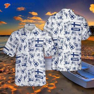 Finland Flag Hawaiian Shirt