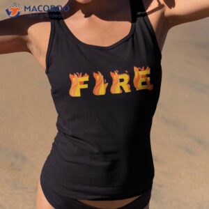 fire couple matching diy last minute halloween party costume shirt tank top 2