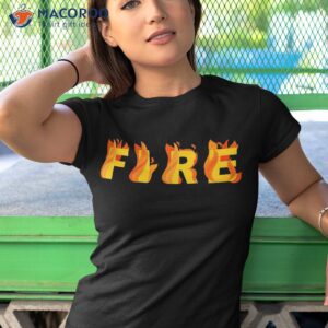 fire couple matching diy last minute halloween party costume shirt tshirt 1