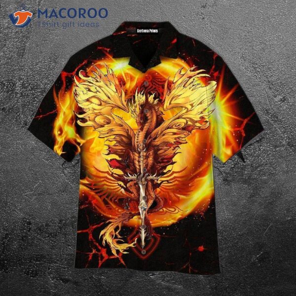 Fire Dragon Hawaiian Shirts