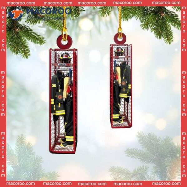 Firefighter Box Custom-shaped Christmas Acrylic Ornament