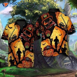 firefighter halloween hawaiian shirts 0