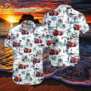 Firefighter’s Friend White Hawaiian Shirts