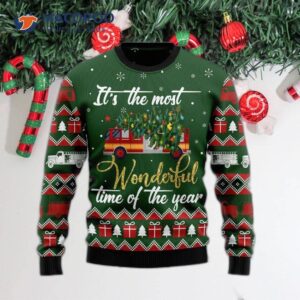 Firefighter’s Wonderful Time Ugly Christmas Sweater