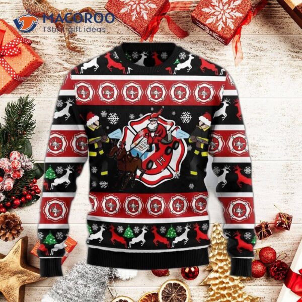 Firefighter Ugly Christmas Sweater