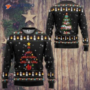 Firetruck Ugly Christmas Sweater