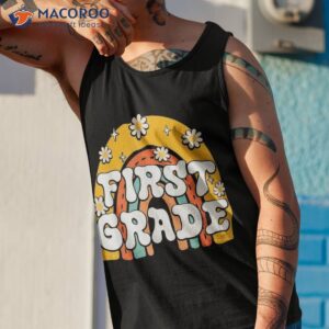 first 1st grade day school back to teacher kid shirt tank top 1