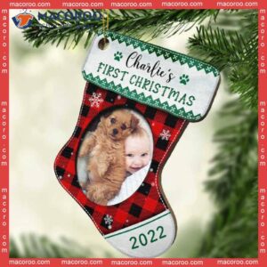 First Christmas Custom-shaped Photo Acrylic Ornament