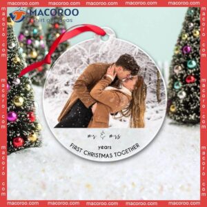 First Christmas Together Custom-shaped Photo Acrylic Ornament