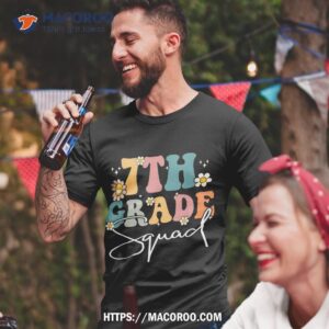 first day of 7th grade squad team back to school teacher shirt tshirt 2