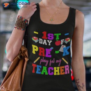 first day of pre k pray for my teacher back to school shirt tank top 4