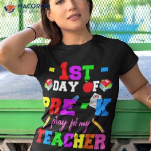 first day of pre k pray for my teacher back to school shirt tshirt 1