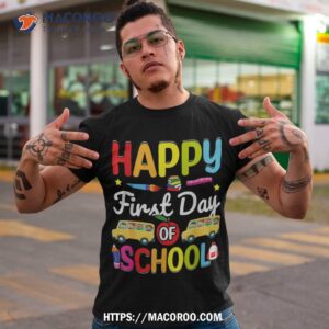 Groovy Happy 100th Day Of School Cute Students Kids Teachers Shirt