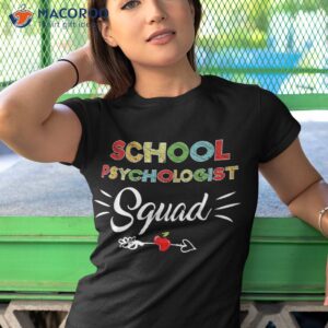 first day of school psychologist squad cool back to shirt tshirt 1