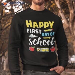 first day of school teacher child back to shirt sweatshirt 1