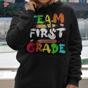 first day of school team grade 1st kids shirt hoodie