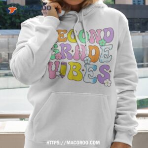 first day of second grade vibes back to school retro groovy shirt hoodie 2